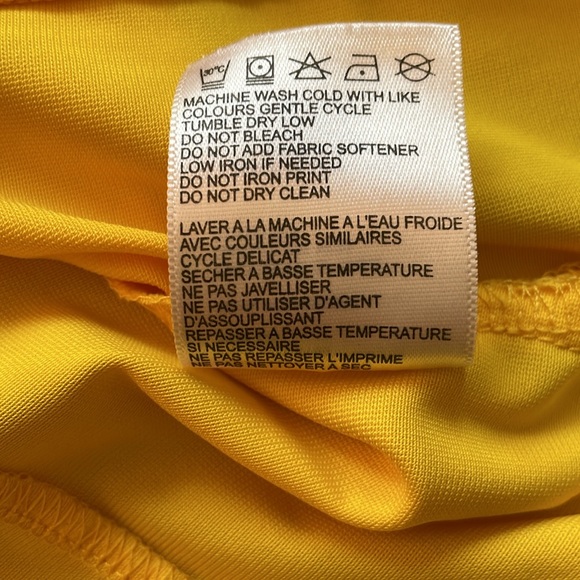 Mens Golfing Shirt “Mello Yello” On Tour Large Yellow - Picture 7 of 8